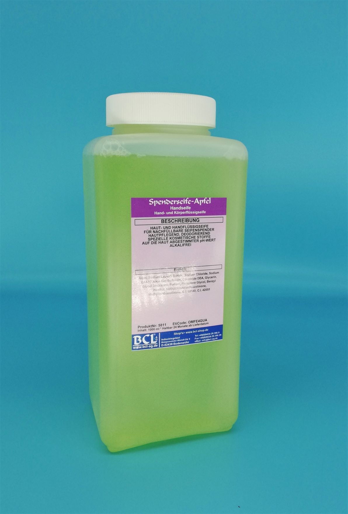 Spenderseife-Apfel -Spenderflasche-T30 1000 Gr