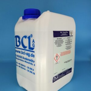 Ultraschall-Polierpastenentferner BCL®-Dental-Plus imm 5kg Kanister ist ein wasserlöslicher Reiniger auf spezieller Wirkstoffbasis.Zur Entfernung von Polierpastenresten, fetthaltigen Materialien, Verfärbungen, Teein, Koffein und Nikotin an Kronen, Brücken, und Prothesen, sowie Instrumenten im Ultraschallbad, Poliernadelbad und Tauchbad.