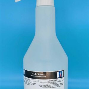 Der Innen- und Außenwandreiniger Wall-Cleaner in der 750ml Flasche ist ein Spezialprodukt mit aktivem Chloranteil. Für spezielle Verunreinigungen an Wänden.