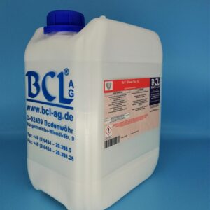 Der gebrauchsfertig verdünnte Ultraschall-Zahnsteinlöser BCL®-Denta-Plac-AZ im 5kg Kanister ist ein Zahnsteinlöser zum Einsatz in der Zahntechnik und in Zahnarztpraxen. BCL®-Denta-Plac-AZ ist ein hochwirksamer Zahnprothesenreiniger und Gebissreiniger.