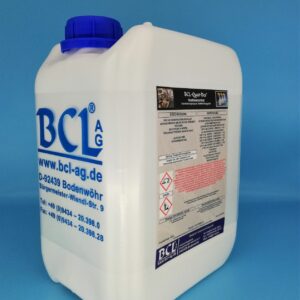 Abdruckdesinfektion und Tauchbaddesinfektion BCL-Quat-Des® im 5 Liter Kanister für die Desinfektion von allen abwaschbaren Oberflächen. Wirkt bakterizid, fungizid und Virus inaktivierend (behüllte Viren). Für Desinfektionsautomaten geeignet, für alle neuen und gebrauchten Prothesen geeignet. Auch einsetzbar als Schnelldesinfektion, Flächendesinfektion, Bimssteindesinfektion, Wischdesinfektion, Scheuerdesinfektion.