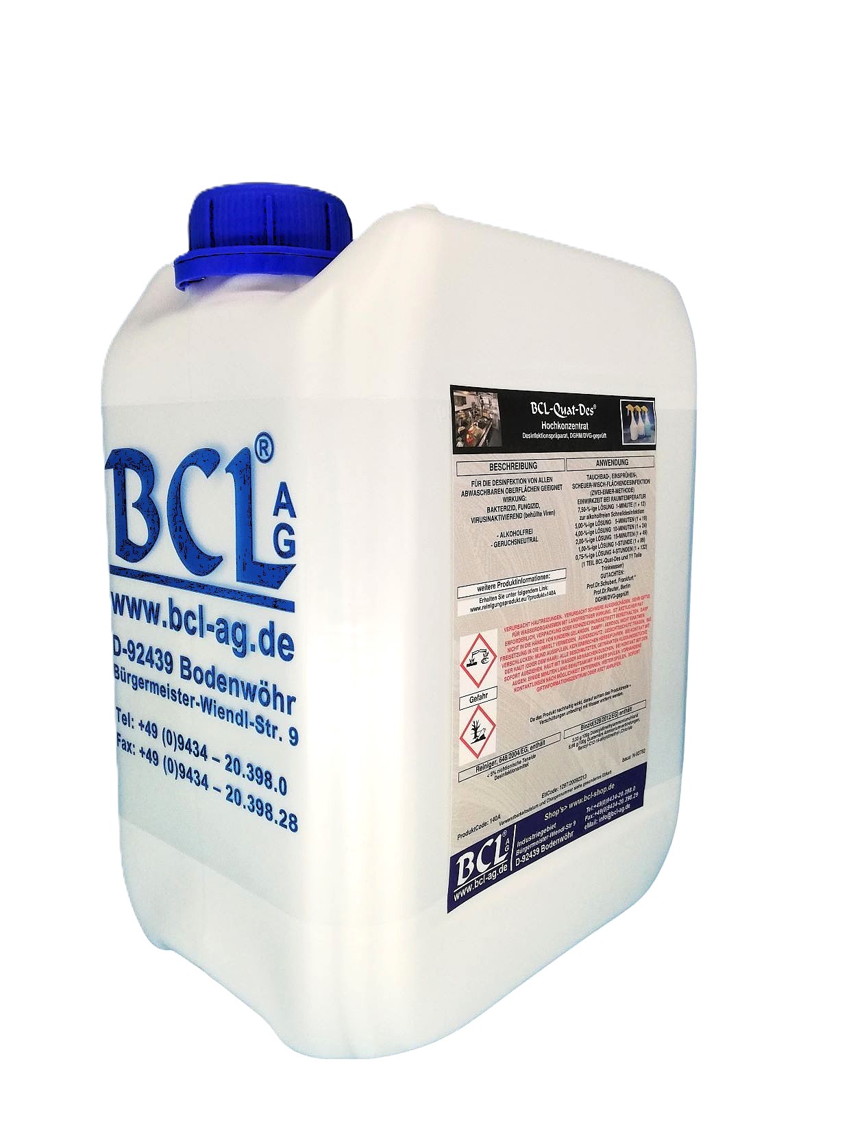 Desinfektionsmittel für Bäckerei und Backstube Flächendesinfektion BCL-Quat-Des®