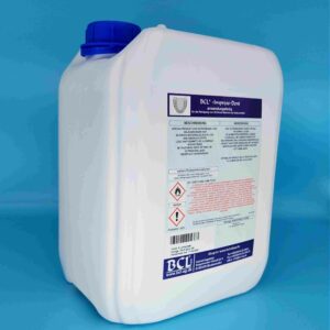 Abdrucklöffelreiniger und Resinentferner BCL®-Impress-Dent 5 Liter Kanister. Entfernung von Ablagerungen auf 3D-Druck-Material (SLA,DLP,LCD), sowie Klebstoffen, Haftvermittlern & Adhäsiv auf Abdrucklöffeln. Optimaler Einsatz im Ultraschallbad.