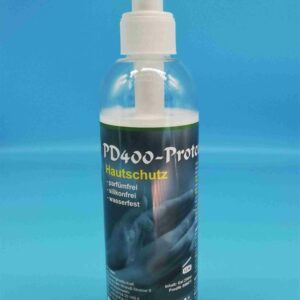 Hautschutzcreme PD400-Protect Protect fördert den Hautschutz gegen Allergien, Risse, Reizungen u.ä. Schützt beim Umgang mit Reizstoffen jeglicher Art.